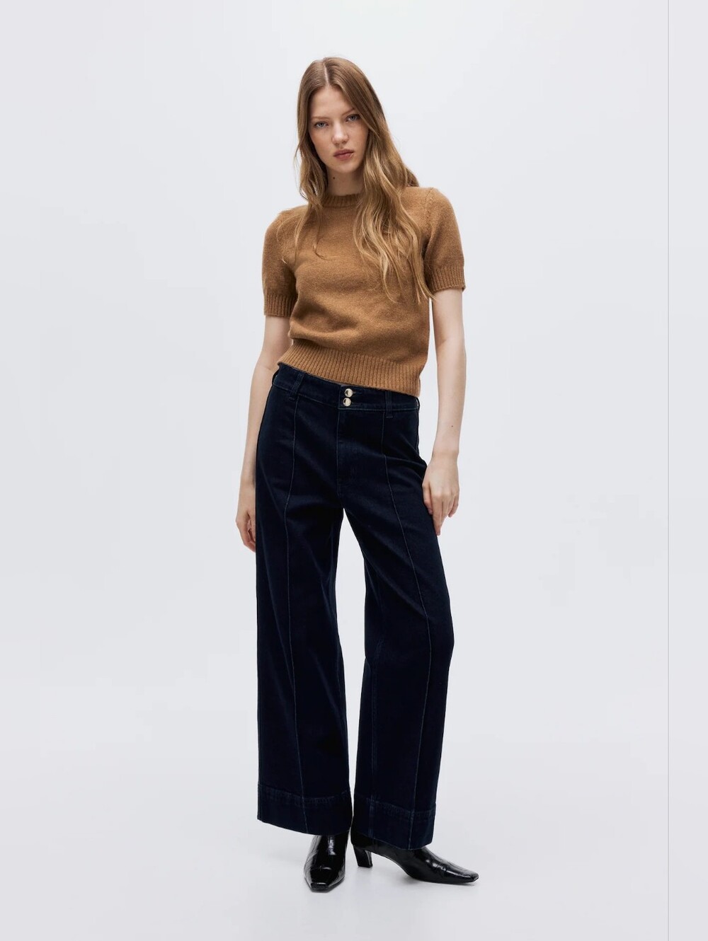 H&M Wide High Ankle Jeans